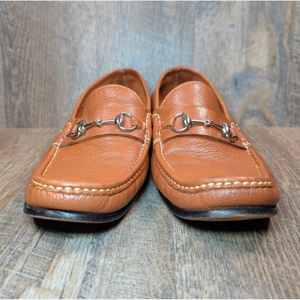 Martin Dingman Addison Horse Bit Loafer Brown Mens Size 12 Business Casual Shoes